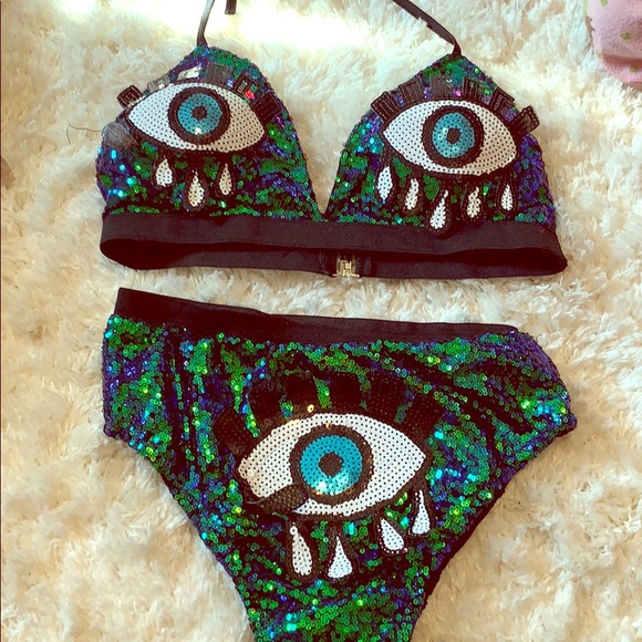 Other - Two piece high-rise raving bathing suit